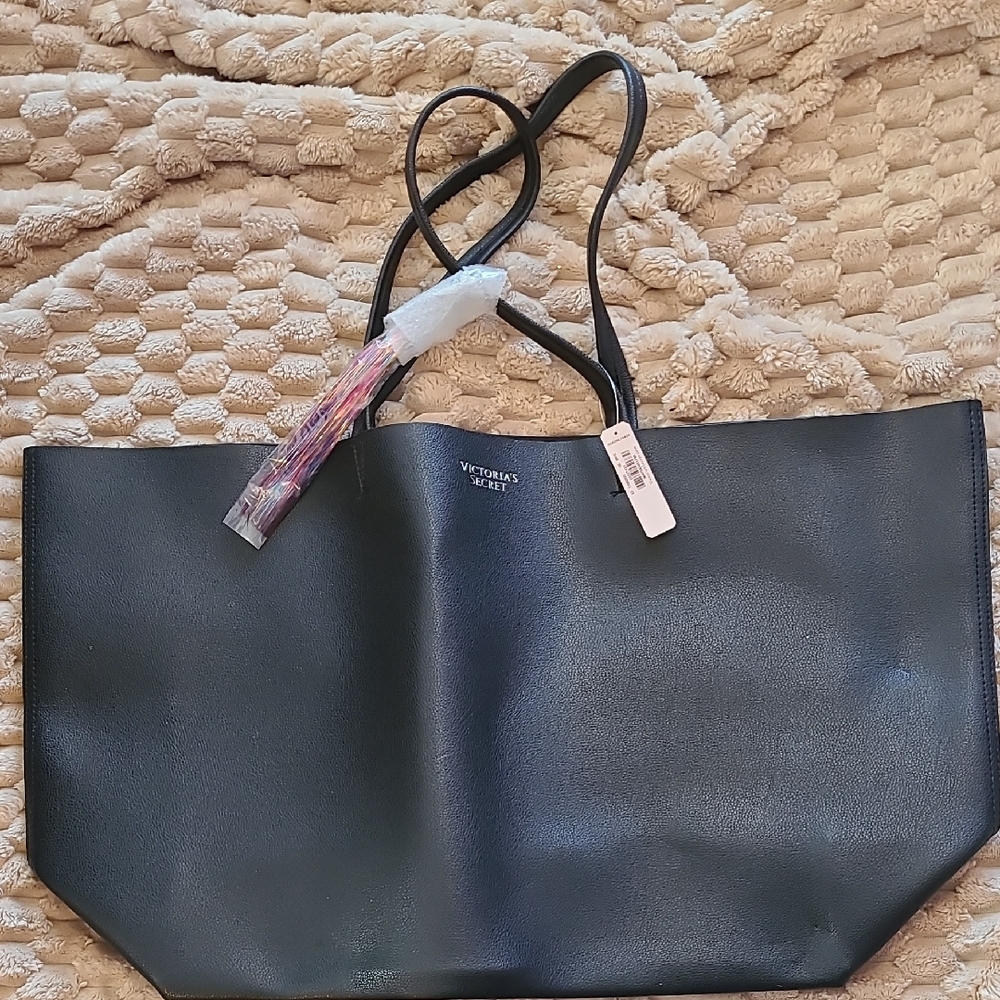 Victoria's Secret Black Tote with Minimalist Design